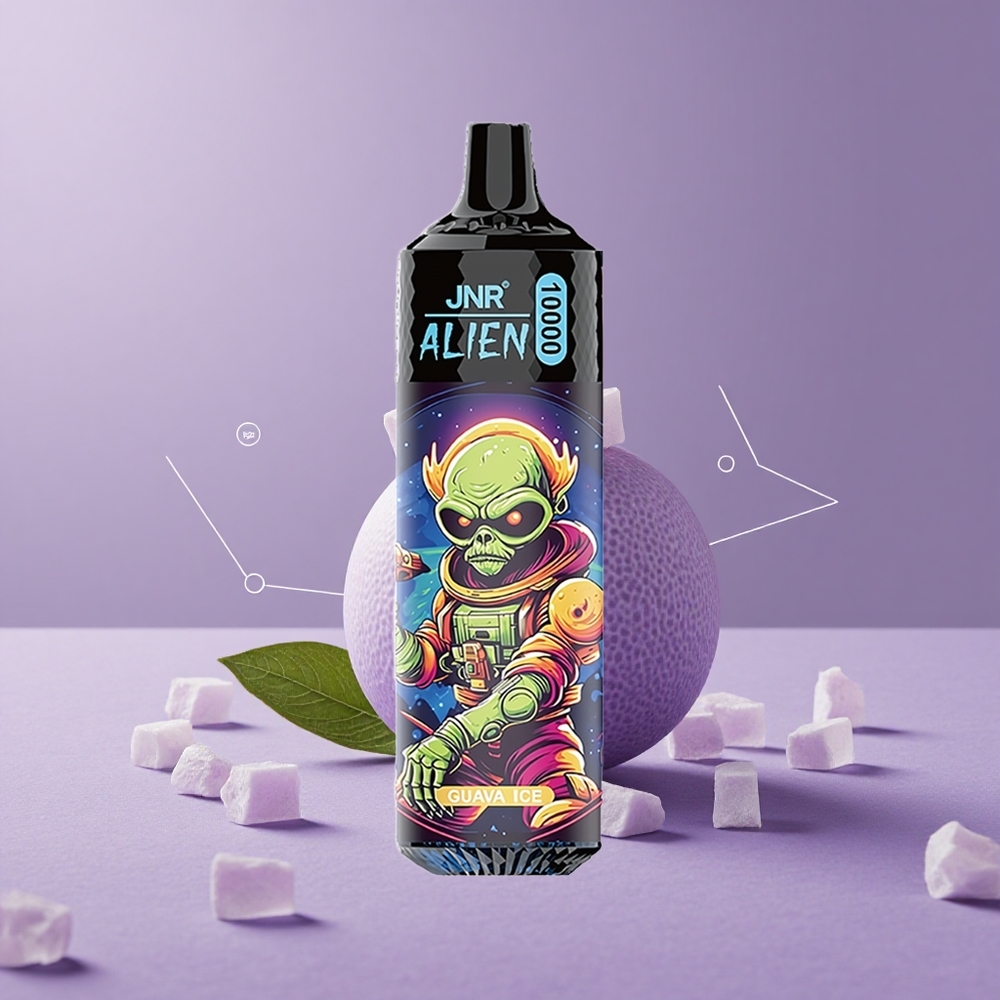 JNR Alien 10000 Puffs Guayaba Helada con Batería 850mAh y LED RGB