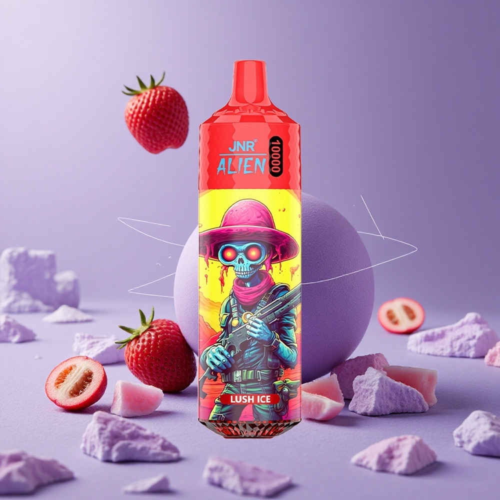 JNR Alien 10000 Puffs Hielo Lujoso con Batería de 850mAh y Carga Rápida Type-C