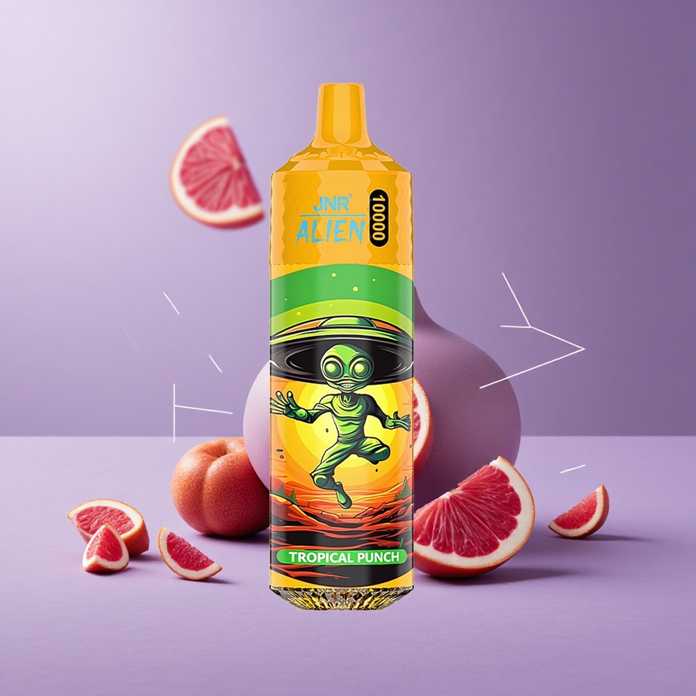 JNR Alien 10000 Puffs Tropical Punch 850mAh Tipo-C Carga Rápida