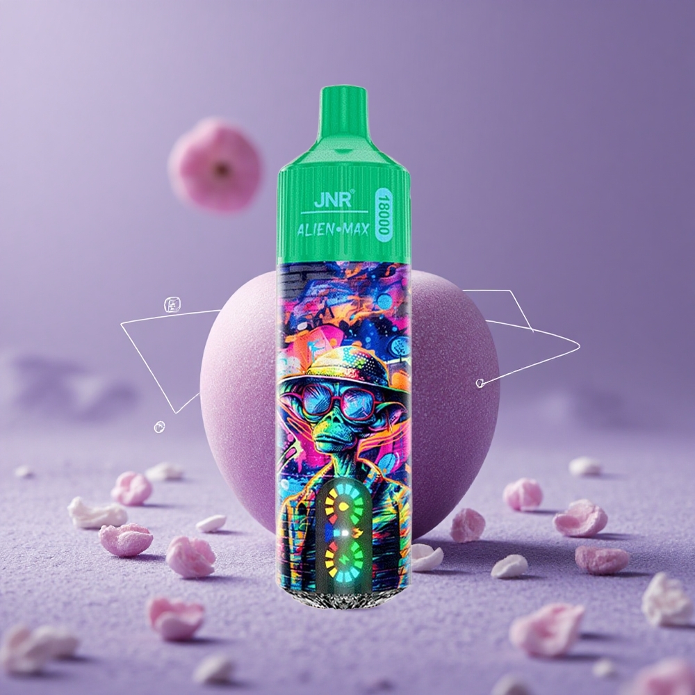 JNR Alien Max 18000 Puffs Manzana Congelada con Pantalla LED Inteligente y Doble Bobina Mesh