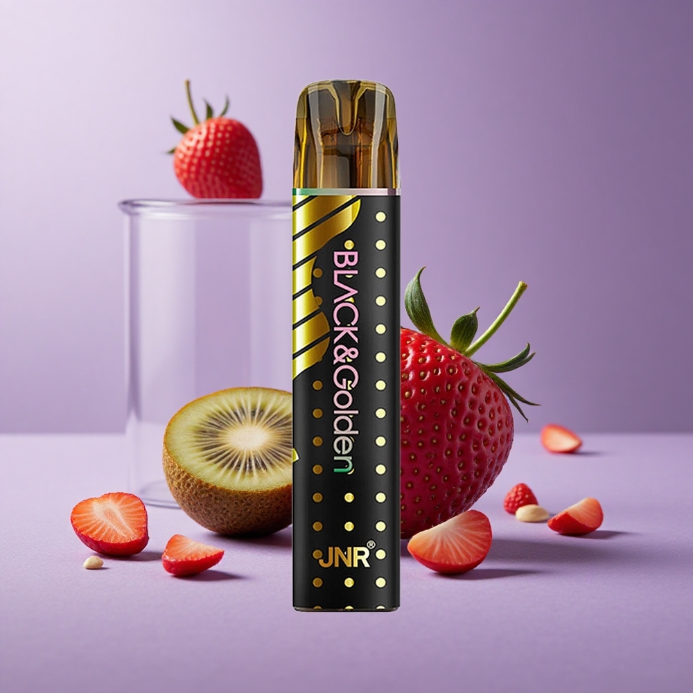 JNR Black&Golden 800 Puffs Desechable Fresa Kiwi 550mAh 2ml