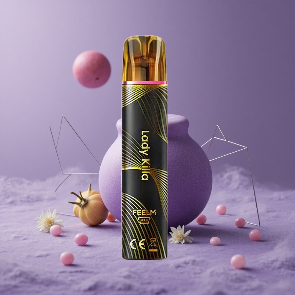 JNR Black&Golden 800 Puffs Desechable Vape Negro&Dorado Capacidad de Batería 550mAh Sin Carga