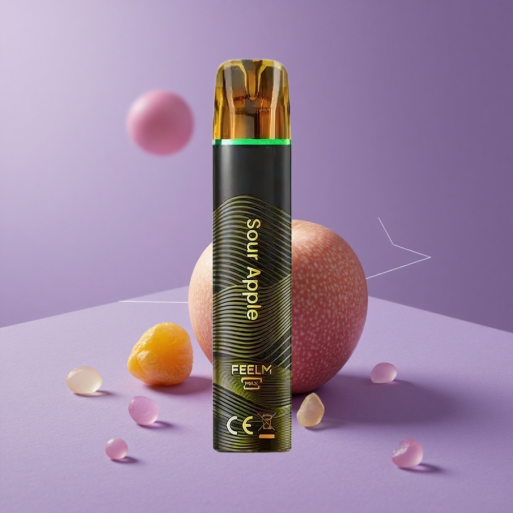 JNR Black&Golden 800 Puffs Manzana Ácida Desechable Sin Carga Certificación TPD