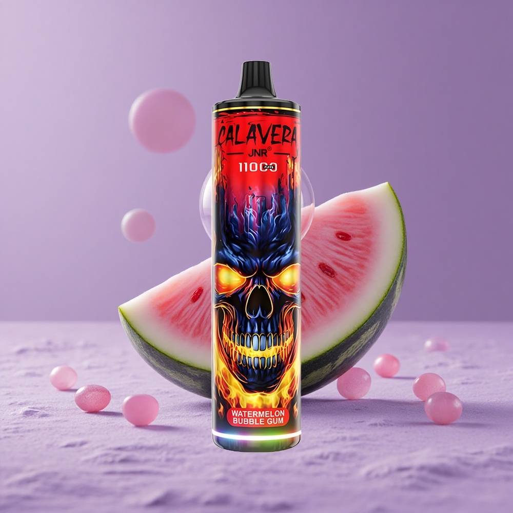 JNR Calavera 11000 Puffs Chicle Sandía Puertos Tipo-C Batería 850mAh