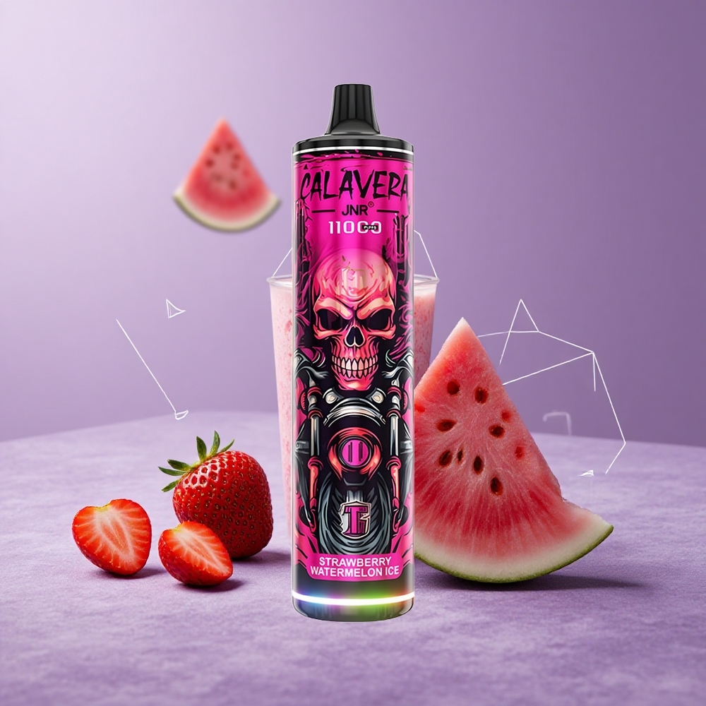 JNR Calavera 11000 Puffs Fresa Sandía Hielo Puertos Type-C Batería 850mAh