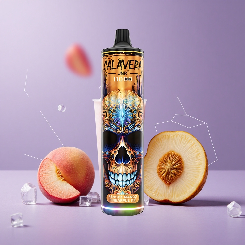 JNR Calavera 11000 Puffs Melocotón Mango Piña Hielo Puerto Tipo-C Batería 850mAh