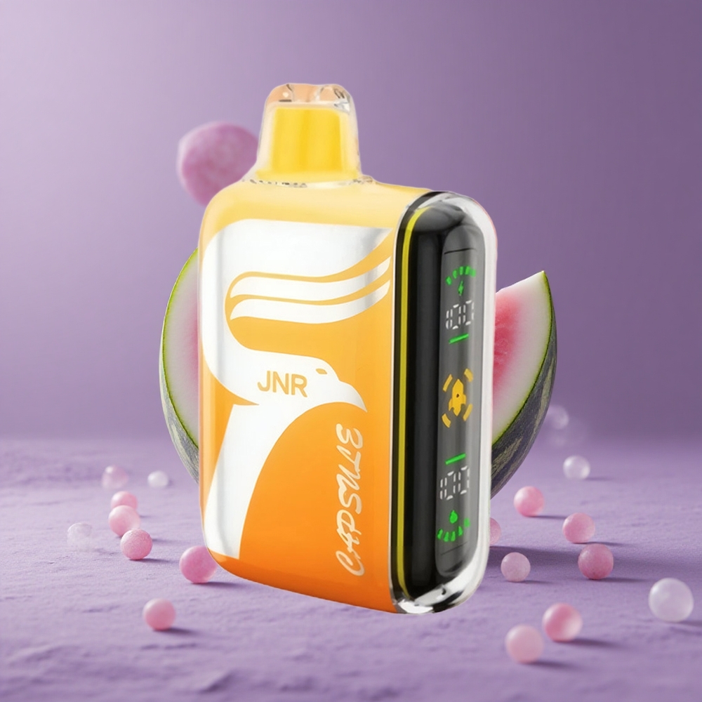 JNR Capsule 15000 Puffs Sandía Lichi Pantalla Inteligente y Carga Rápida Tipo-C