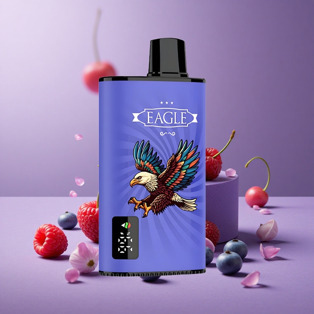 JNR EAGLE Smart 23000 Puffs Arándano Frambuesa Cereza Pantalla Digital Bobina Mesh 1.0ohm
