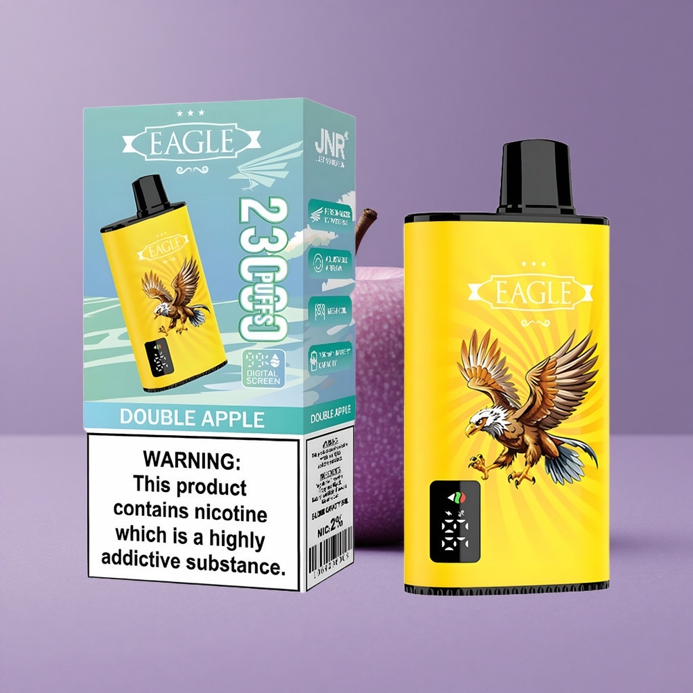 JNR EAGLE Smart 23000 Puffs Doble Manzana Pantalla Digital y Bobina Mesh 1.0ohm