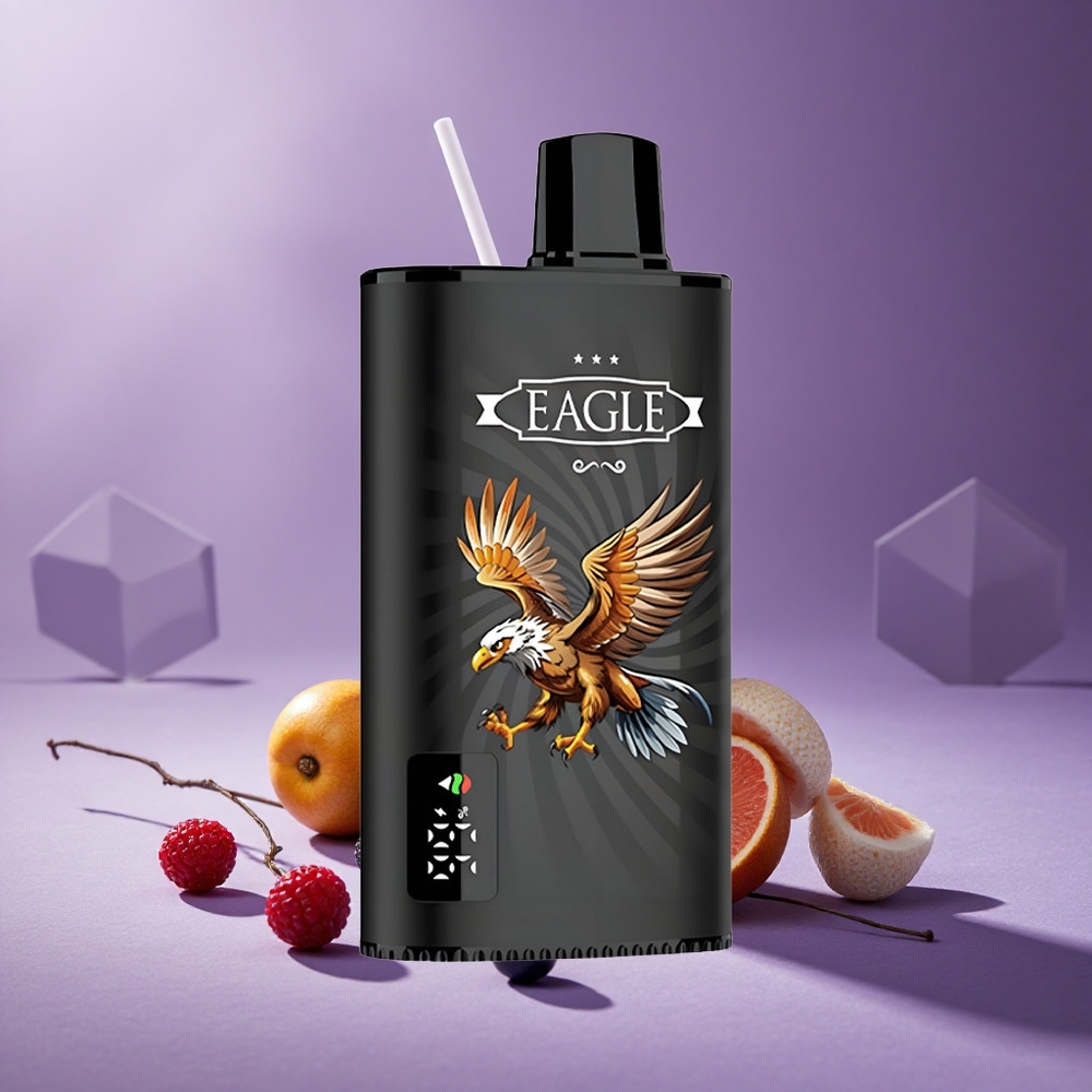 JNR EAGLE Smart 23000 Puffs Grosella Negra Mango Hielo Pantalla Digital y Bobina Mesh 1.0ohm
