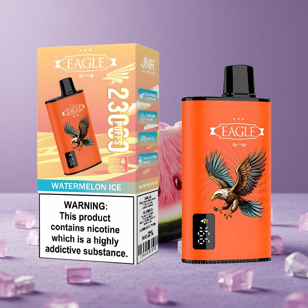 JNR EAGLE Smart 23000 Puffs Sandía Helada Pantalla Digital y Bobina Mesh 1.0ohm