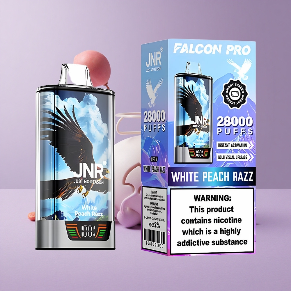 JNR Falcon Pro 28000 Desechable Durazno Blanco Frambuesa 30ml 5% Nicotina