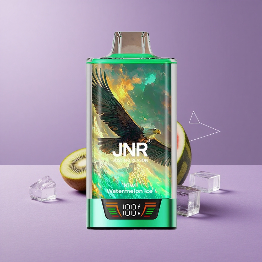 JNR Falcon Pro 28000 Desechable Kiwi Sandía Hielo con Pantalla Inteligente y Carga USB Tipo-C