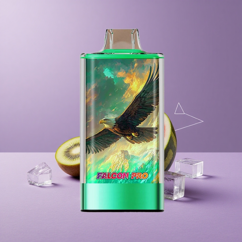 JNR Falcon Pro 28000 Desechable Kiwi Sandía Hielo con Pantalla Inteligente y Carga USB Tipo-C
