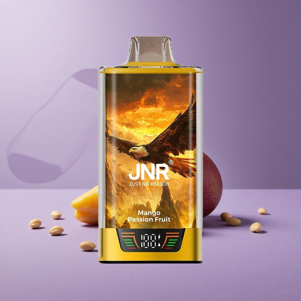 JNR Falcon Pro 28000 Desechable Mango Maracuyá Capacidad de 30ml Pantalla Inteligente