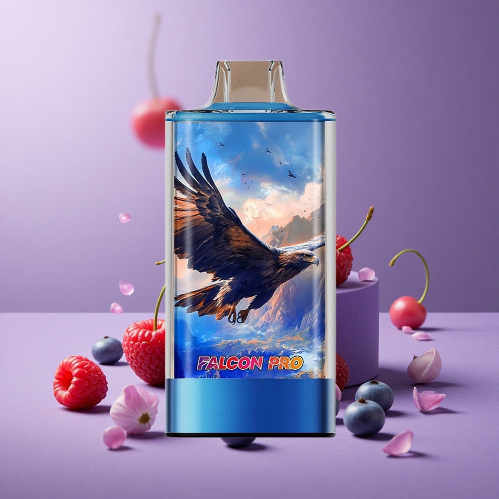 JNR Falcon Pro 28000 Desechable Vape Arándano Frambuesa Cereza con Pantalla Inteligente y Carga USB Tipo-C