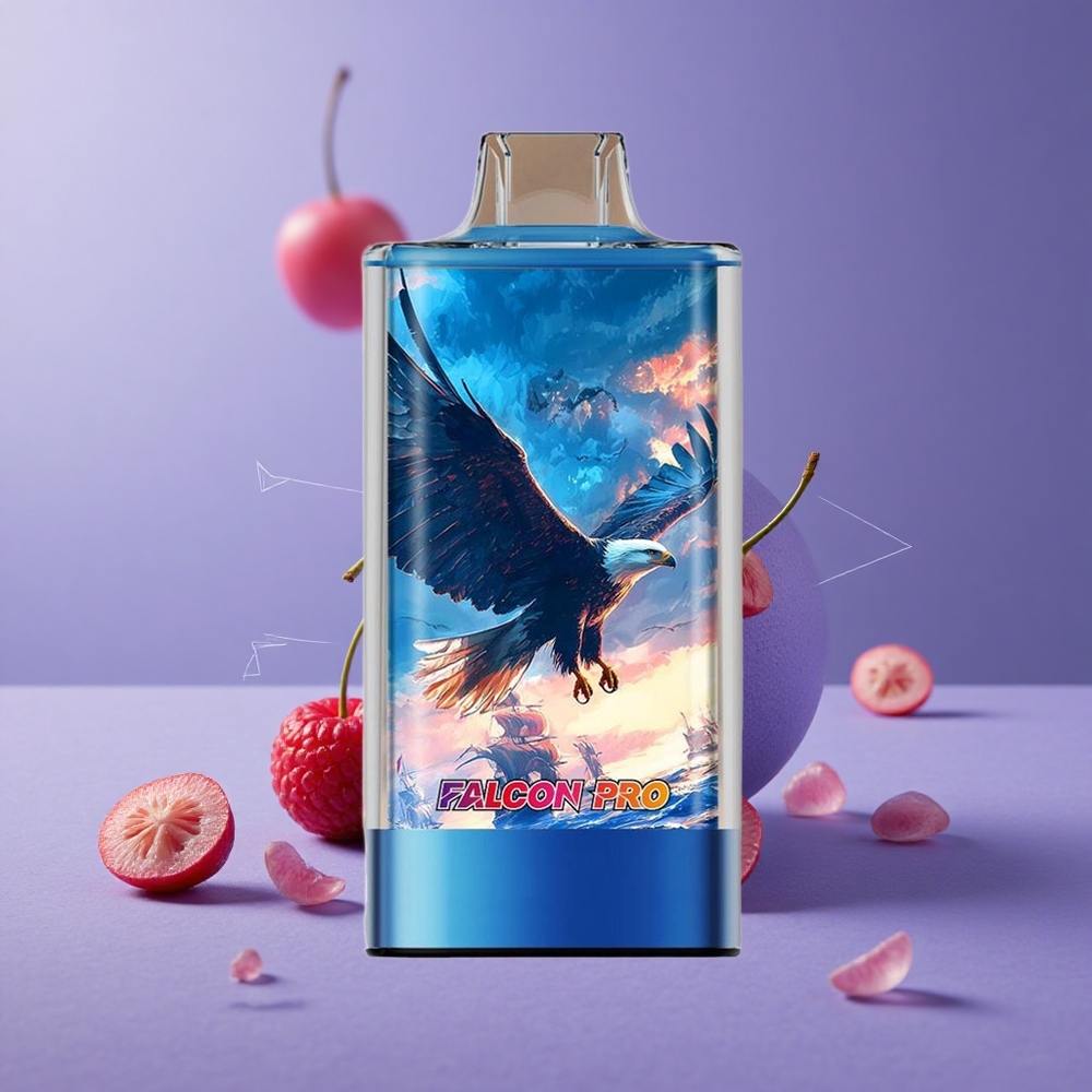 JNR Falcon Pro 28000 Desechable Vape Blue Razz Cereza con Pantalla Inteligente y Batería de 950mAh