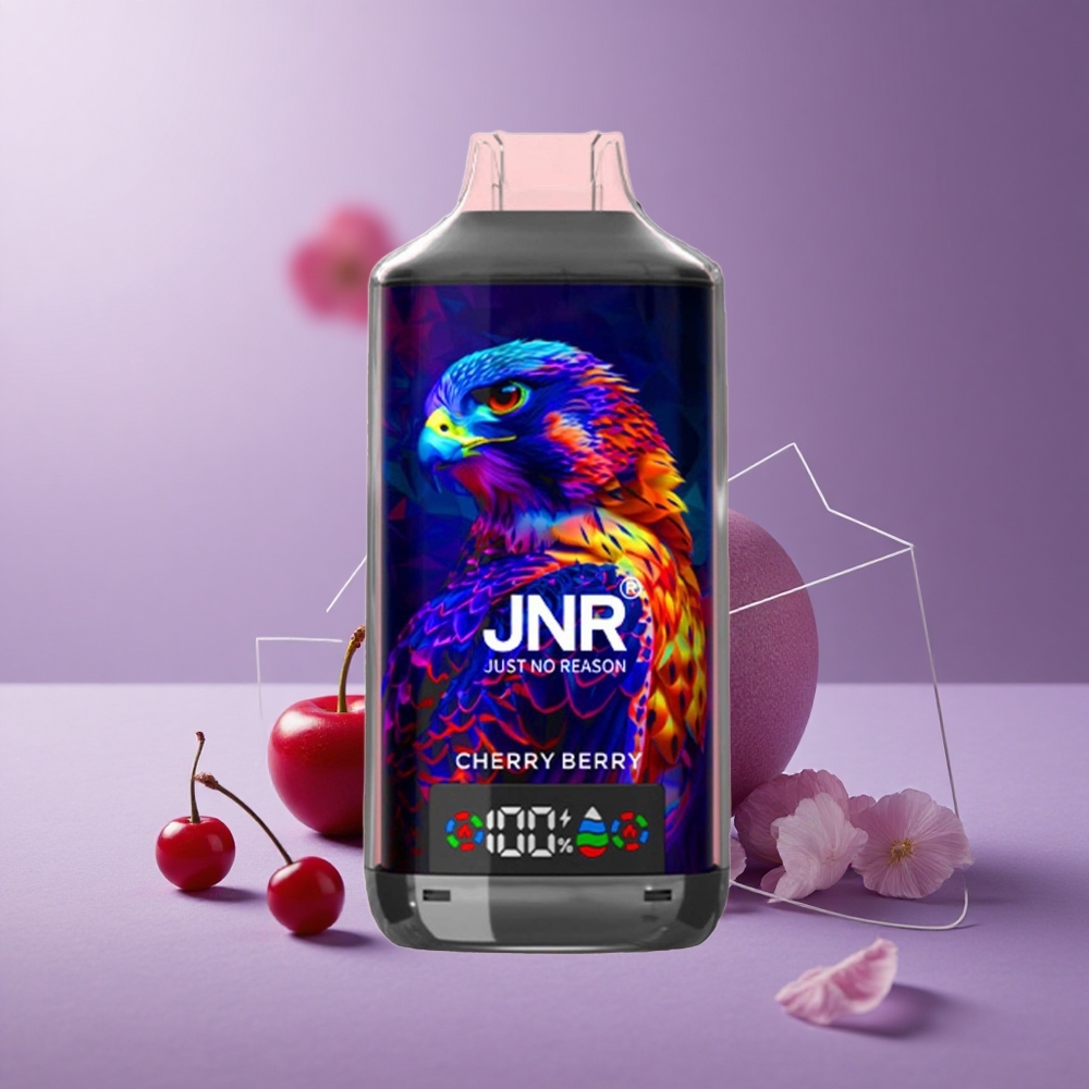 JNR Falcon X 18000 Puffs Cereza Baya Capacidad de Batería 750mAh Tipo de Bobina Dual Mesh Coil & Dual Core