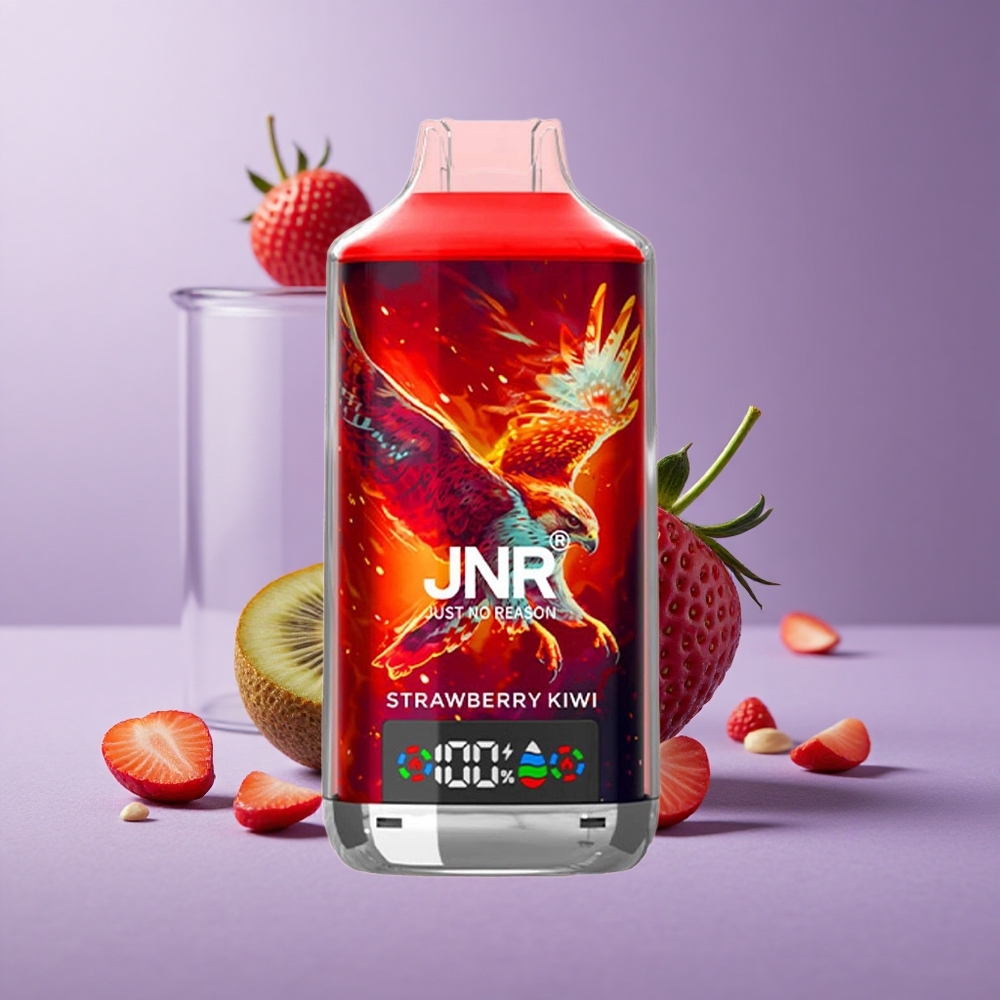 JNR Falcon X 18000 Puffs Fresa Kiwi Pantalla Digital Tipo-C