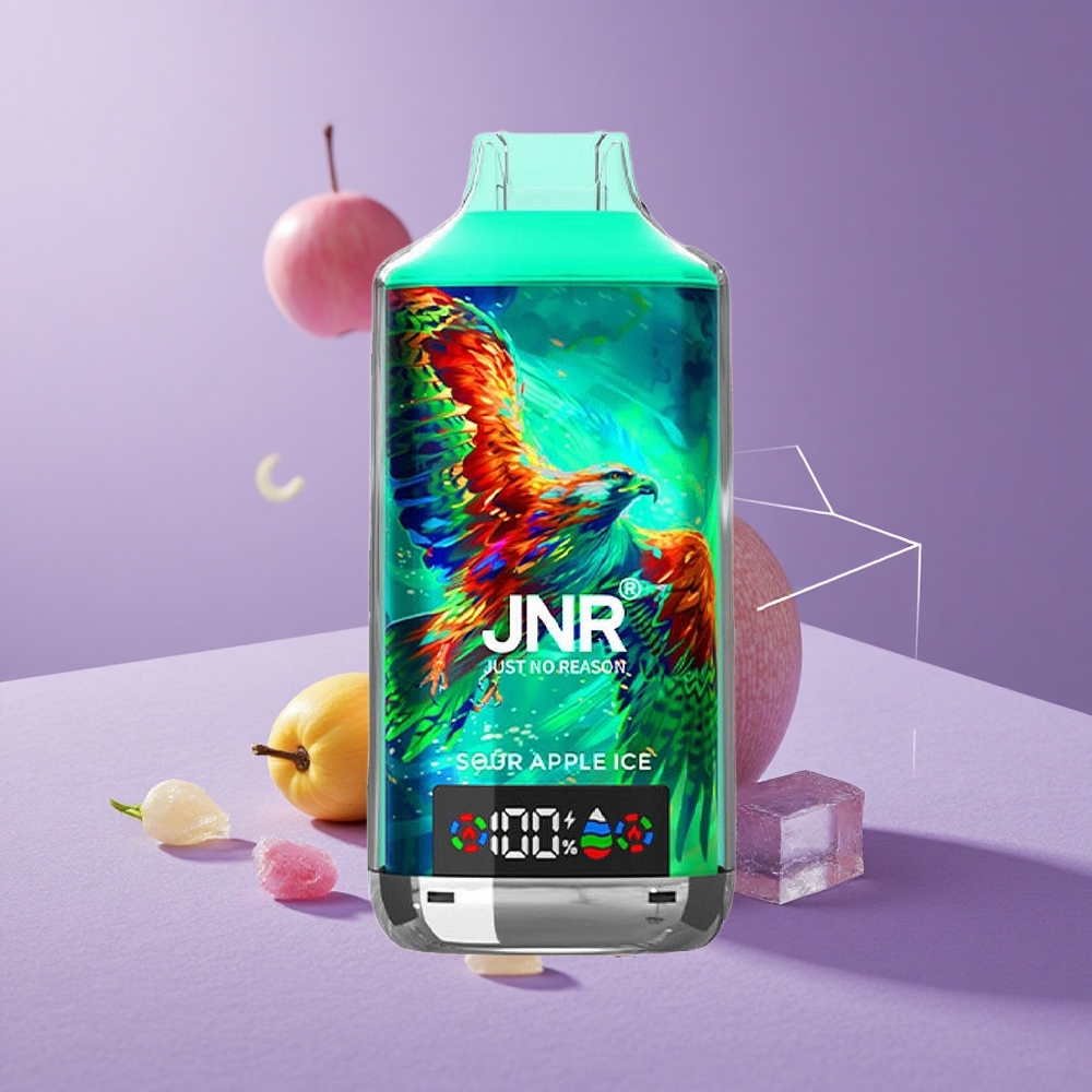 JNR Falcon X 18000 Puffs Manzana Ácida Helada Dual Mesh Coil Tipo-C Carga Rápida
