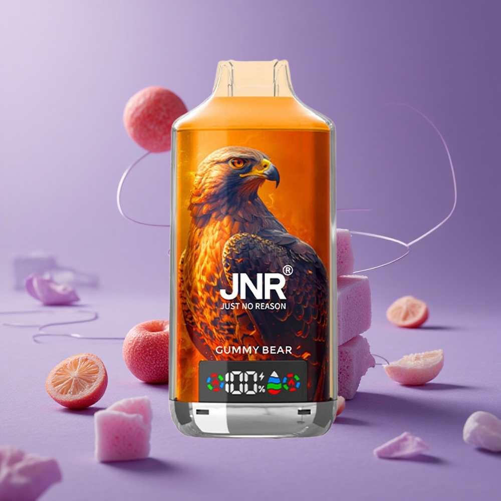 JNR Falcon X 18000 Puffs Osito de Goma Pantalla Digital y Carga Rápida Tipo-C