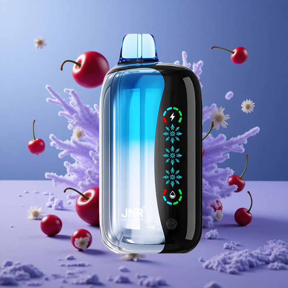JNR Flex Ice 21000 Puffs Vape Desechable Aire Ajustable y Pantalla Táctil Explosión Cereza Azul