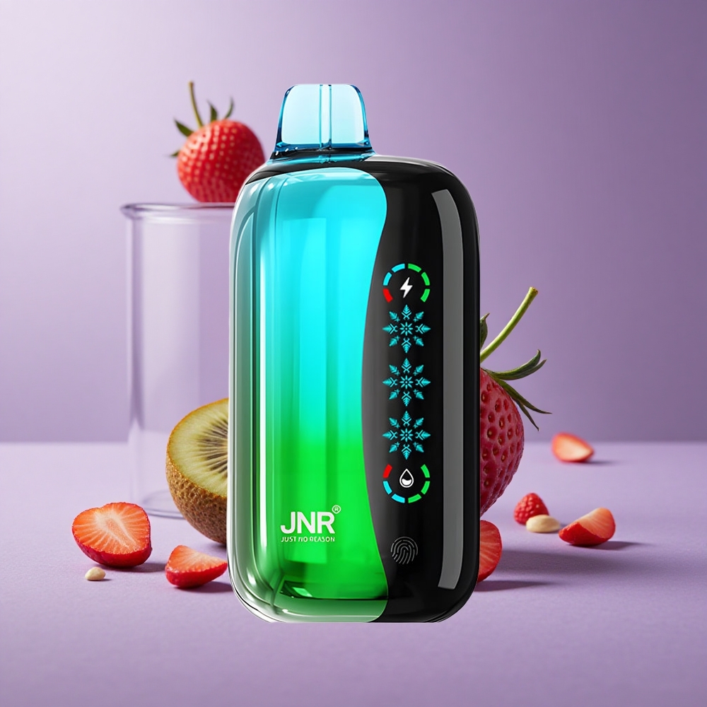 JNR Flex Ice 21000 Puffs Vape Desechable Fresa Kiwi Pantalla Táctil y Tipo-C