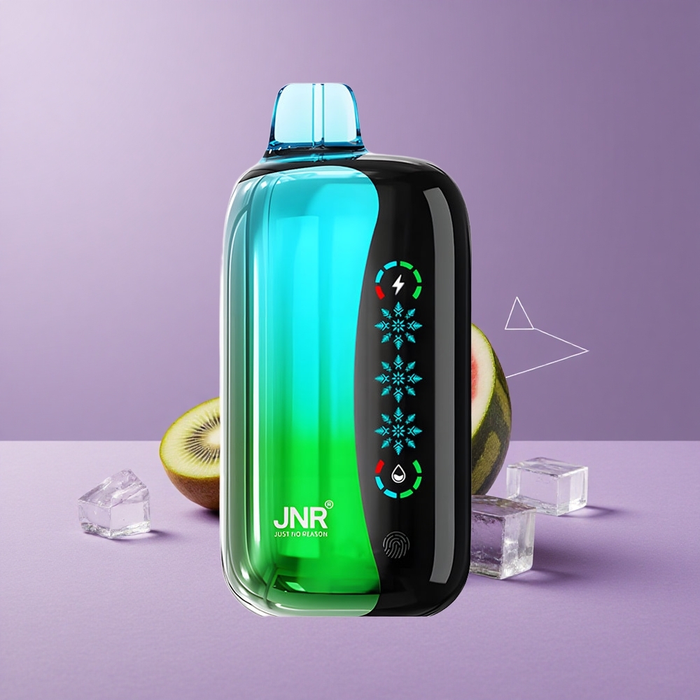 JNR Flex Ice 21000 Puffs Vape Desechable Kiwi Sandía Hielo Pantalla Táctil y Carga Tipo-C