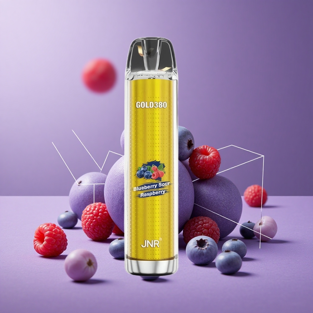 JNR Gold380 6000 Puffs Capacidad de Líquido 13ml Arándano Agrio Frambuesa Desechable
