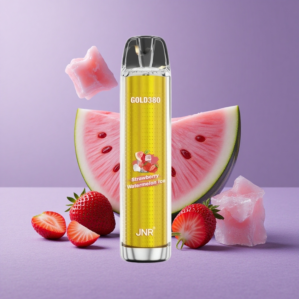 JNR Gold380 6000 Puffs Fresa Sandía Hielo Capacidad de Batería 1500mAh Bobina Mesh 1.0ohm
