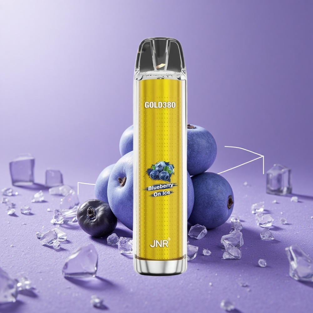 JNR Gold380 6000 Puffs Vape Desechable Arándano Azul en Hielo 13ml 1500mAh