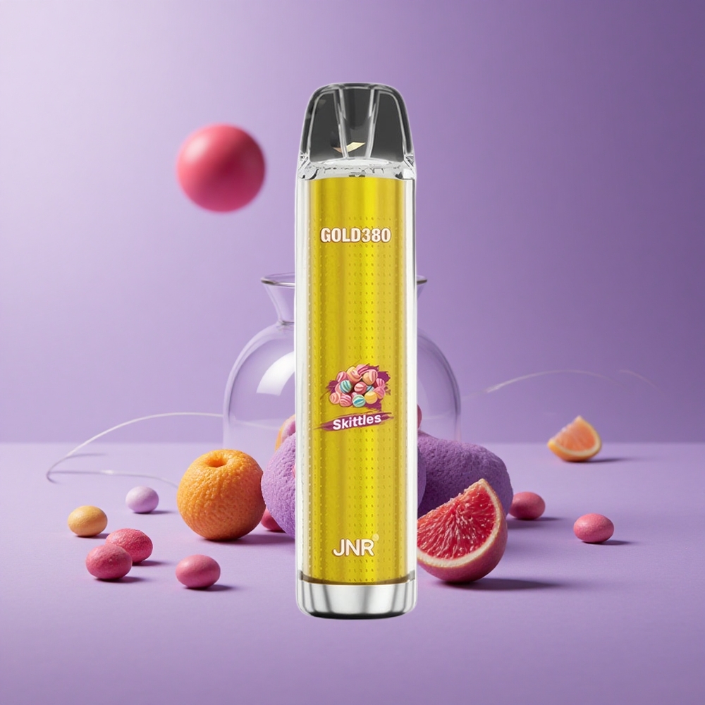 JNR Gold380 6000 Puffs Vape Desechable Skittles Arcoíris 13ml Capacidad de Líquido
