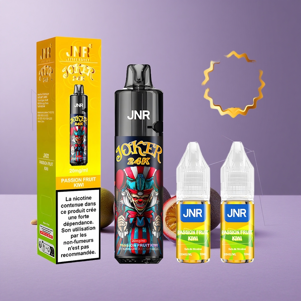 JNR Joker 24K Puffs Vape Desechable Maracuyá Kiwi con 24000 Puffs y Batería de 800mAh