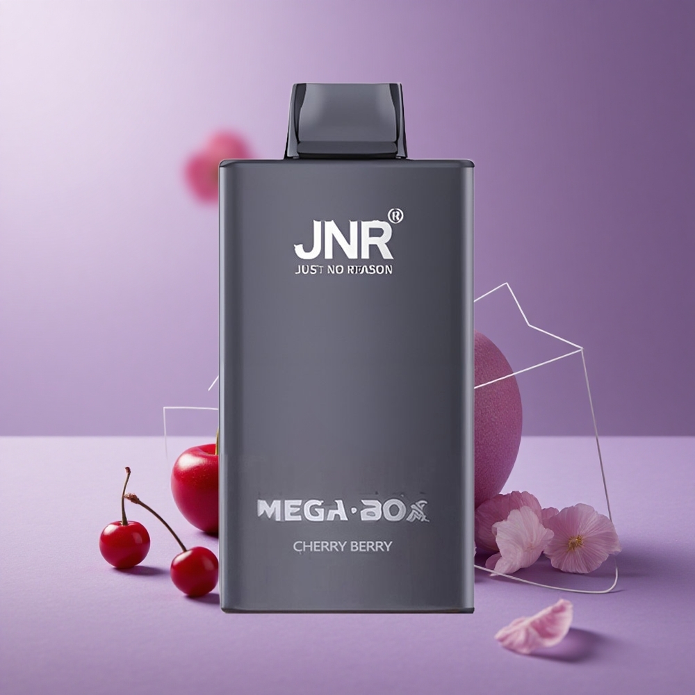 JNR Mega Box 25000 Puffs Cereza Baya Capacidad de 30ml