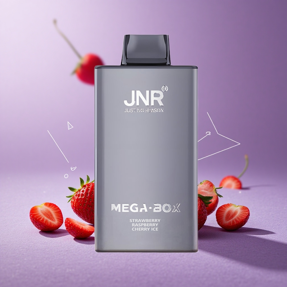 JNR Mega Box 25000 Puffs Fresa Frambuesa Cereza Hielo 30ml Batería 850mAh