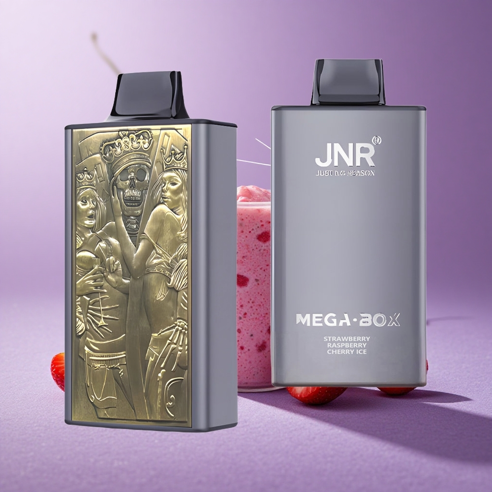 JNR Mega Box 25000 Puffs Fresa Frambuesa Cereza Hielo 30ml Batería 850mAh