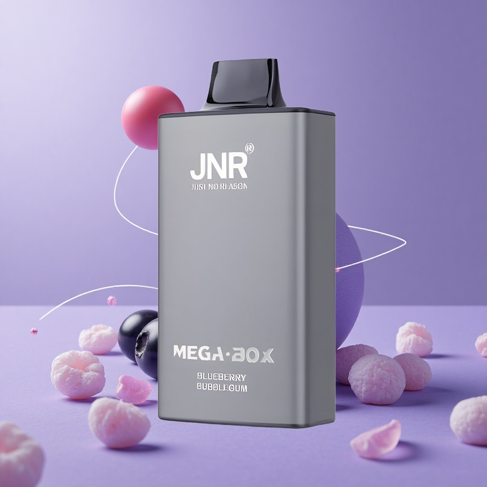 JNR Mega Box 25000 Puffs Vape Desechable Chicle de Arándano Azul con 30ml de Líquido y Carga Rápida Tipo-C
