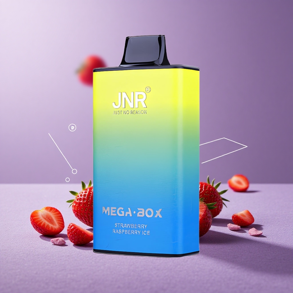 JNR Mega Box 25000 Puffs Vape Desechable Fresa Frambuesa Hielo 30ml 850mAh