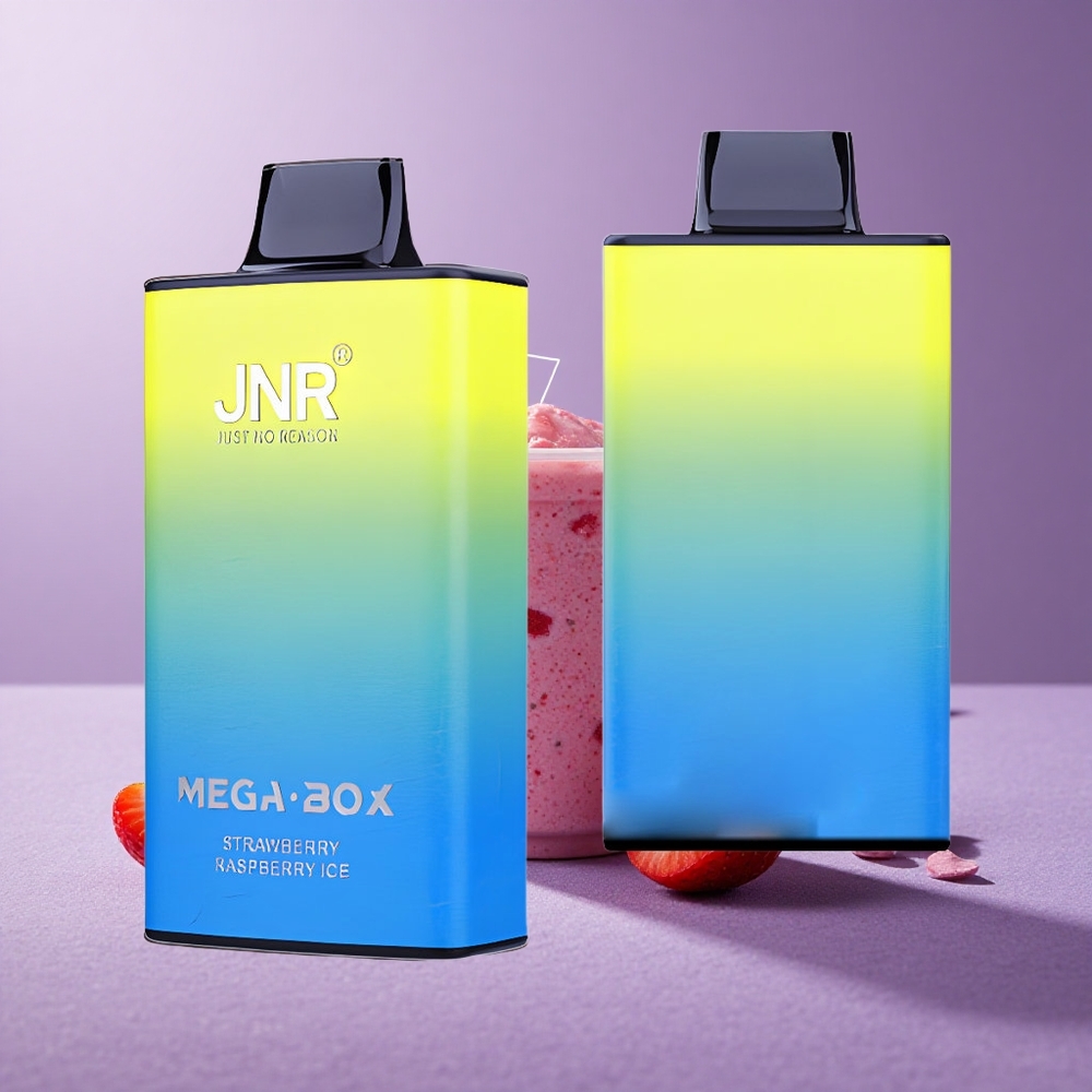 JNR Mega Box 25000 Puffs Vape Desechable Fresa Frambuesa Hielo 30ml 850mAh