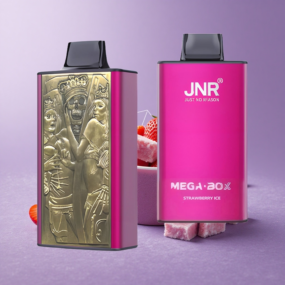 JNR Mega Box 25000 Puffs Vape Desechable Fresa Helada Capacidad de 30ml y Batería de 850mAh