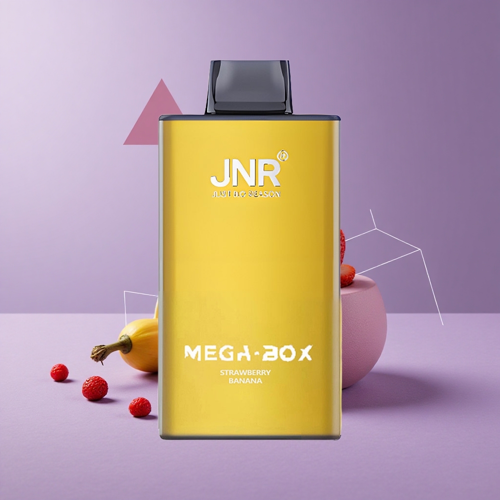 JNR Mega Box 25000 Puffs Vape Desechable Fresa Plátano Tipo-C Carga Rápida