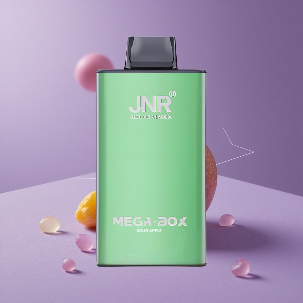 JNR Mega Box 25000 Puffs Vape Desechable Manzana Ácida Tipo-C y Doble Malla