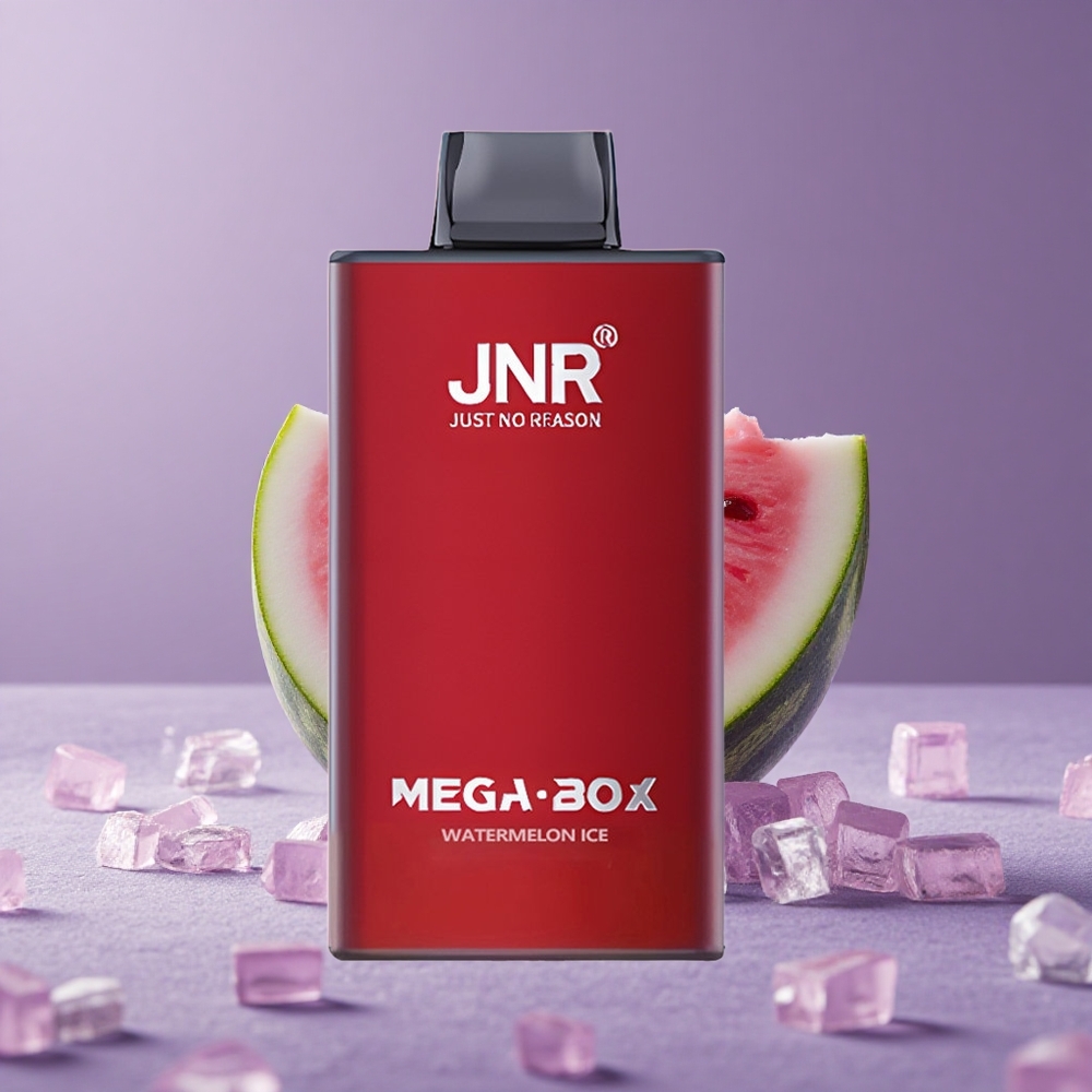 JNR Mega Box 25000 Puffs Vape Desechable Sandía Helada con Batería de 850mAh y Carga Rápida Tipo-C