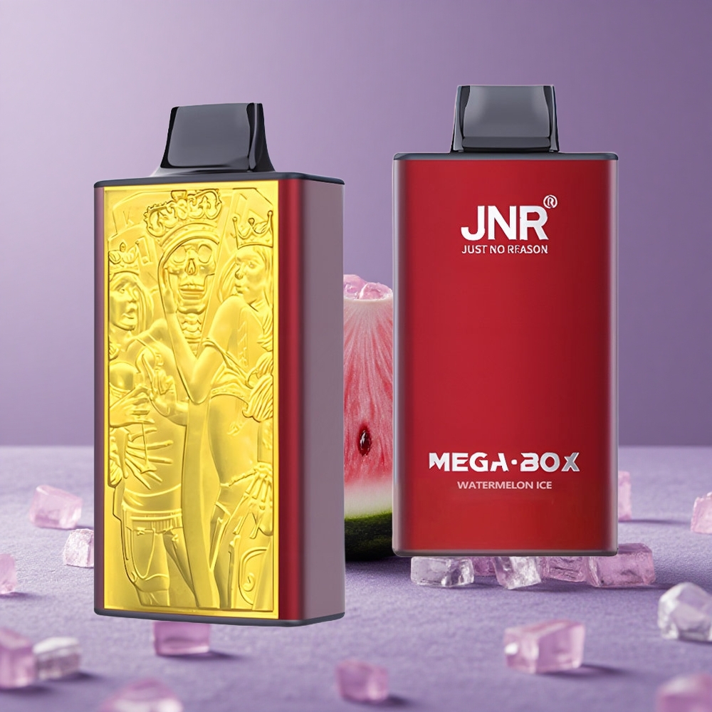 JNR Mega Box 25000 Puffs Vape Desechable Sandía Helada con Batería de 850mAh y Carga Rápida Tipo-C