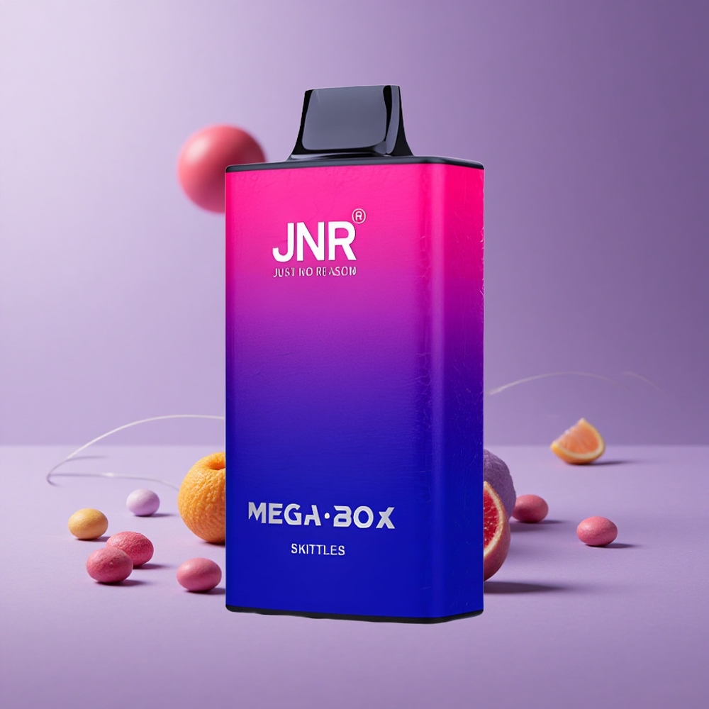 JNR Mega Box 25000 Puffs Vape Desechable Skittles con 30ml de E-líquido y Carga Rápida Tipo-C