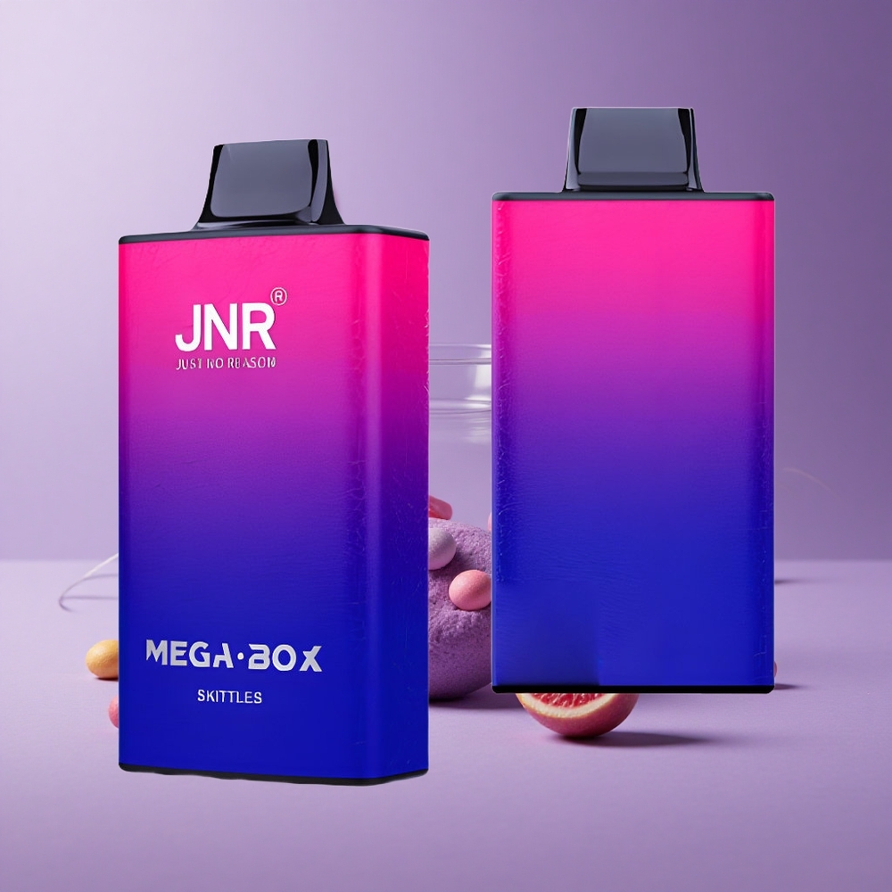 JNR Mega Box 25000 Puffs Vape Desechable Skittles con 30ml de E-líquido y Carga Rápida Tipo-C