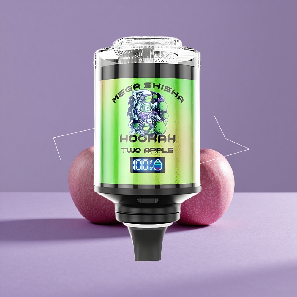 JNR Mega Shisha Hookah 100K Manzana Escritorio Compatibilidad 2200mAh Pantalla Inteligente