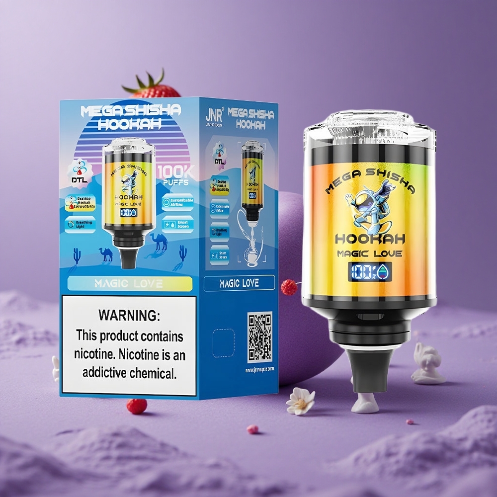 JNR Mega Shisha Hookah 100K Pantalla Inteligente Interactiva Amor Mágico