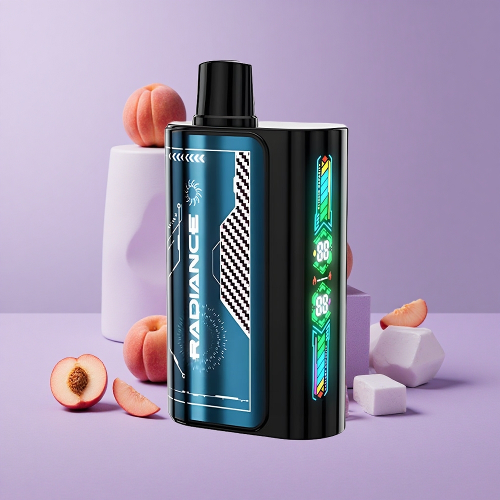 JNR Radiance 31000 Puffs Melocotón Helado de Verano Pantalla Inteligente Dual Mesh Coil