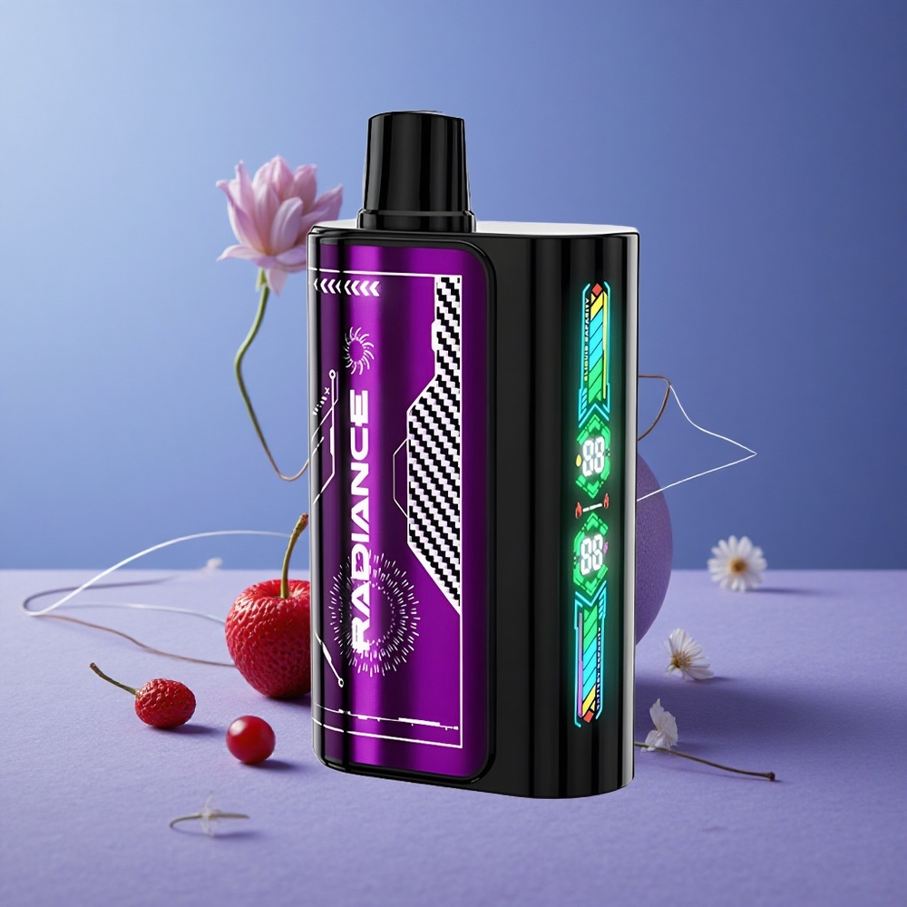 JNR Radiance 31000 Puffs Vape Desechable Arándano Azul Cereza Pantalla Inteligente